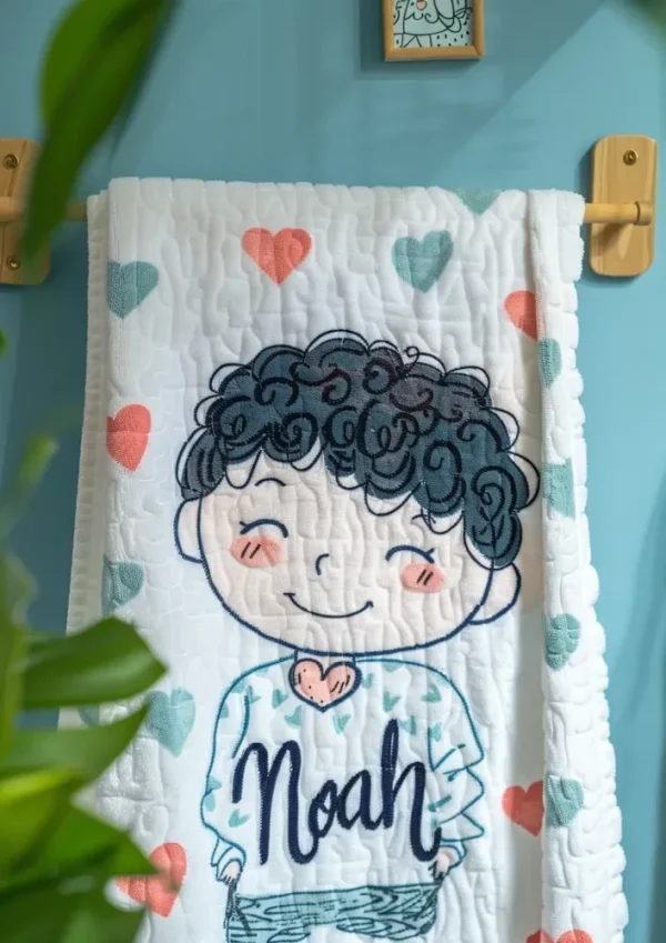 Kids Personalized Towels Mockups Midjourney V6 Prompt - Image 3