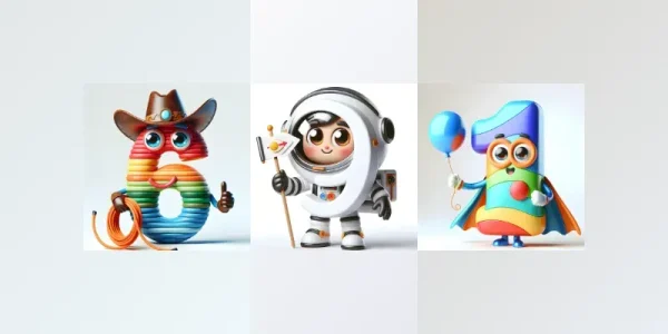 Numbers Characters For The Little Ones DALL-E 3 Prompt PDF Guide