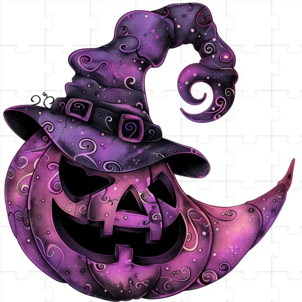 Purple Halloween Cliparts Midjourney V6 Prompt PDF Guide - Image 2