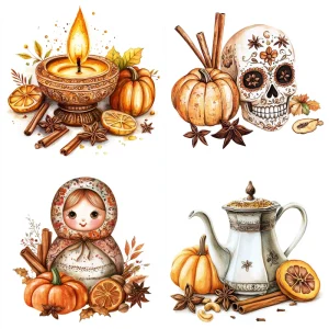 Cultural Pumpkin Spices Fusion Midjourney Prompt