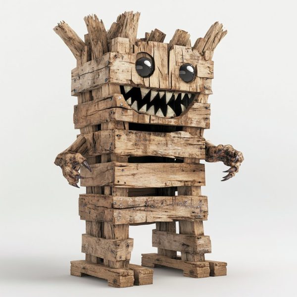 Abstract Wooden Toys Midjourney Prompt - Image 5
