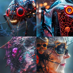 Eerie Fusion of the Future Midjourney Prompt