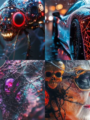 Eerie Fusion of the Future Midjourney Prompt
