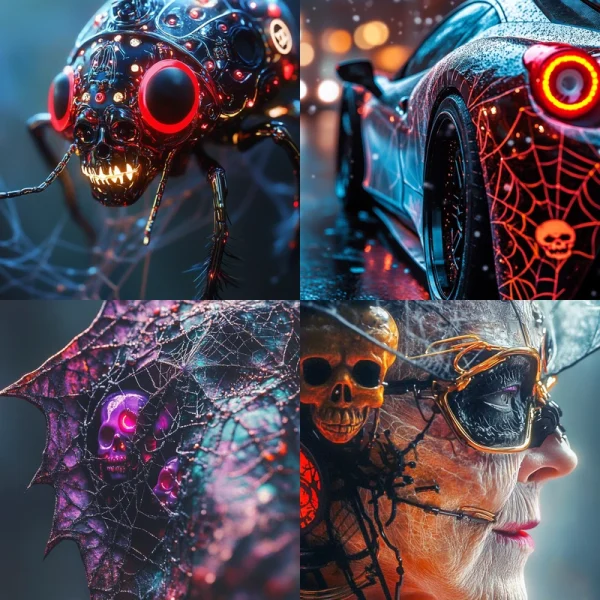 Eerie Fusion of the Future Midjourney Prompt