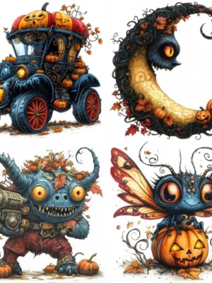 Whimsical Monster Mash Characters Midjourney Prompt PDF Guide