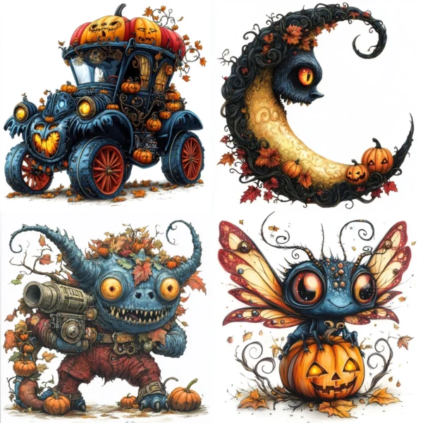 Whimsical Monster Mash Characters Midjourney Prompt PDF Guide