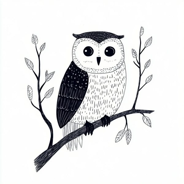 Winter MonoMuse Illustrations Midjourney Prompt - Image 2