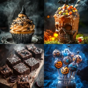 Eerie Halloween Food Photography Midjourney Prompt