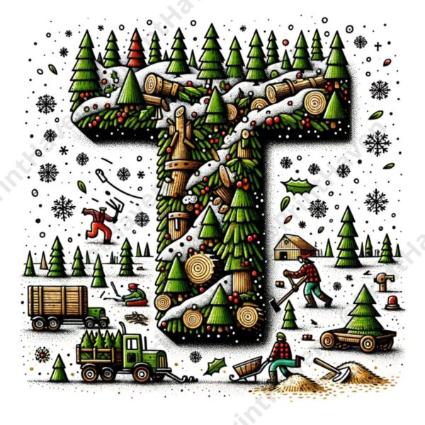 Dall-E 3 Prompt for Merry Christmas Alphabet for Toddlers - Image 2