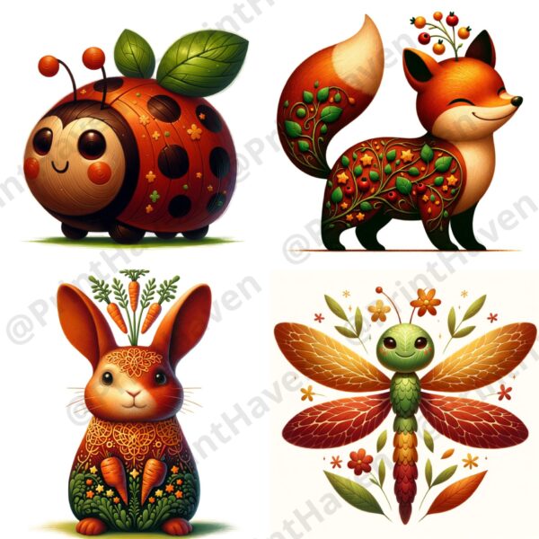 Dall-E 3 Prompt PDF Guide for Whimsical Animal with Playful Design