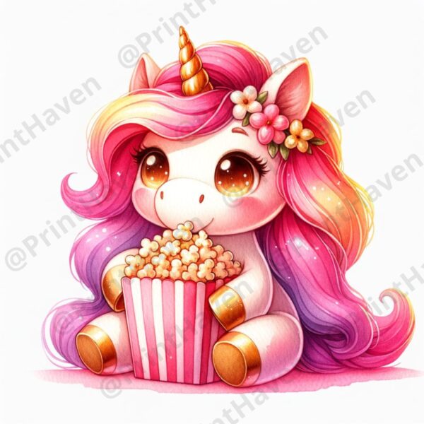 Dall-E 3 Prompt for Movie Snack Style Clipart - Image 3