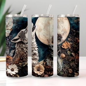 Whispers Of Fall Tumbler Wrap Skinny 20 oz Digital Download