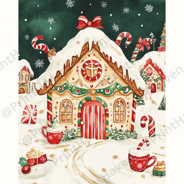 Midjourney Prompt for Christmas Junk Journal Pages and Cards - Image 3