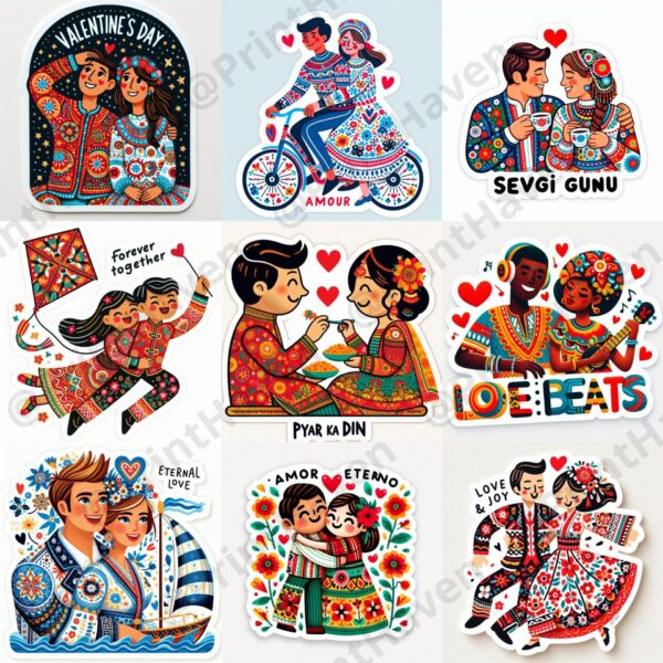 Dall-E 3 Prompt for Happy National Boyfriend Day Sticker