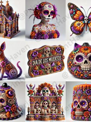 Figurine Art for Dia de los Muertos Prompt for Dall-E 3