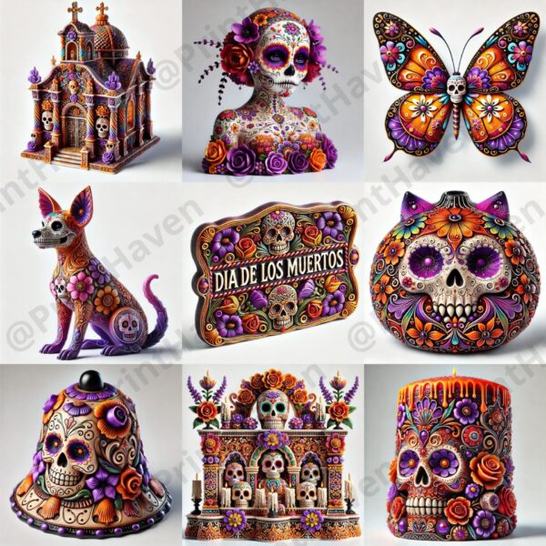 Figurine Art for Dia de los Muertos Prompt for Dall-E 3