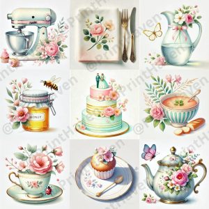 Dall-E 3 Prompt for Gentle Charming Kitchens Art