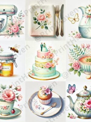 Dall-E 3 Prompt for Gentle Charming Kitchens Art