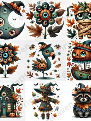 Spooky & Cute Halloween Characters DALL-E 3 Prompt