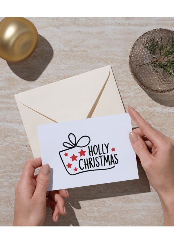 Holly Christmas SVG Holiday T-Shirt, Mug, Sticker Art, Tags - Image 4