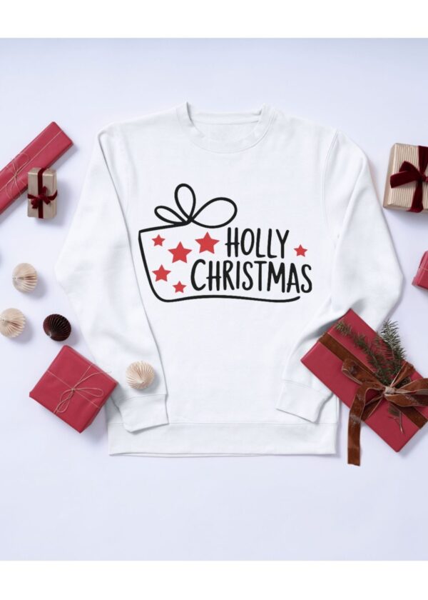 Holly Christmas SVG Holiday T-Shirt, Mug, Sticker Art, Tags