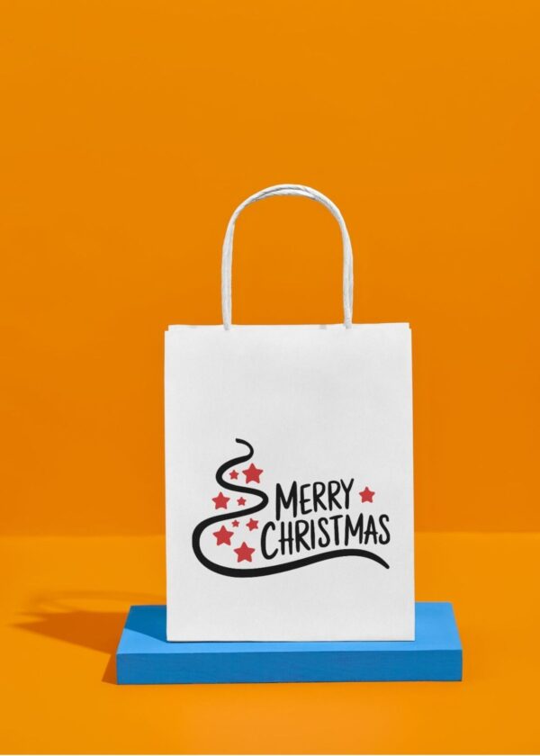 Merry Christmas SVG | Christmas Tree & Stars Digital File - Image 5