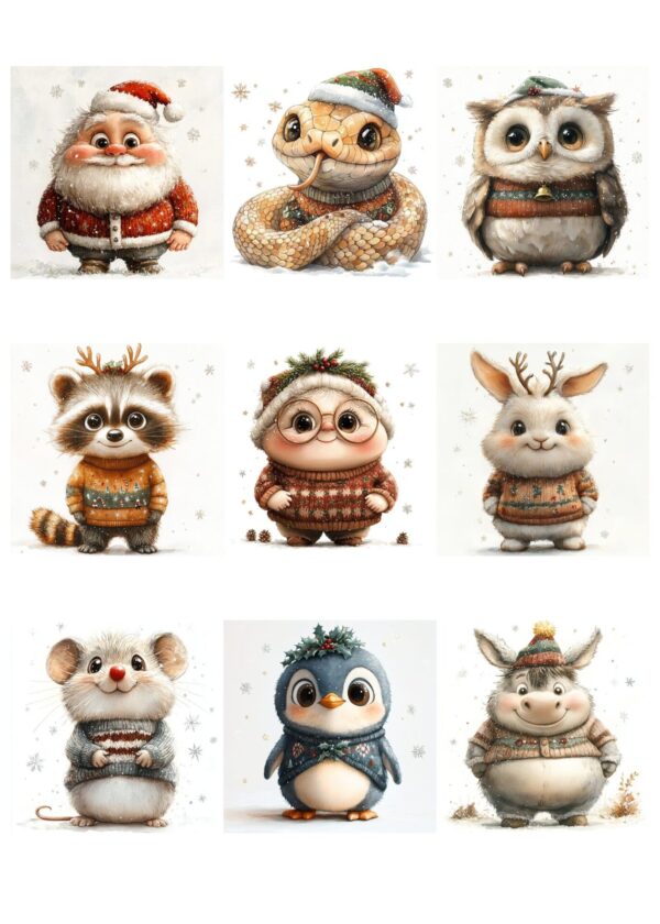 Adorable Winter Characters Midjourney Prompt PDF Guide