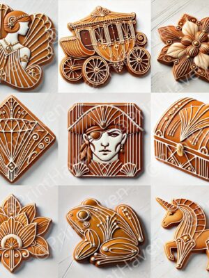 Glamorous Gingerbread Cookie Design Dall-E Prompt