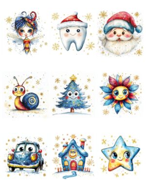 Happy Christmas Characters Midjourney Prompt PDF Guide