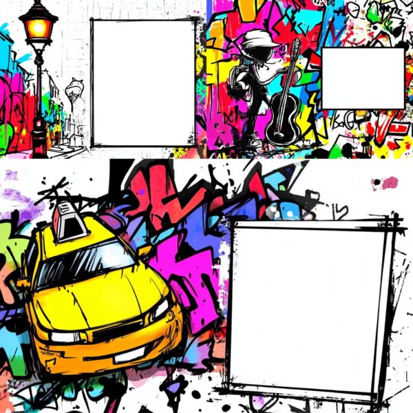 buy Junk Journal Pages with NYC Moments Midjourney Prompt