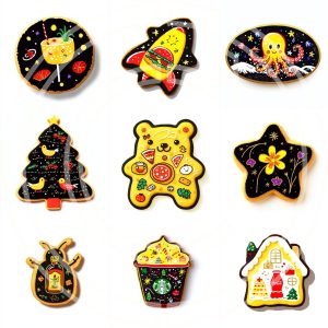 Quirky Design of Cookies Icons Stamps Midjourney Prompt