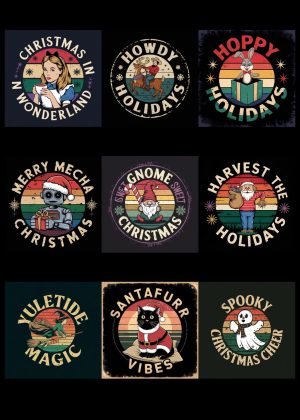 Seasonal Vibes Tshirt Print Collection with Text Prompts for Ideogram AI Guide PDF
