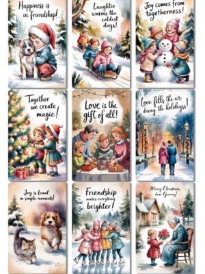Touching Christmas and New Year Cards with Text Prompt for Ideogram AI PDF Guide