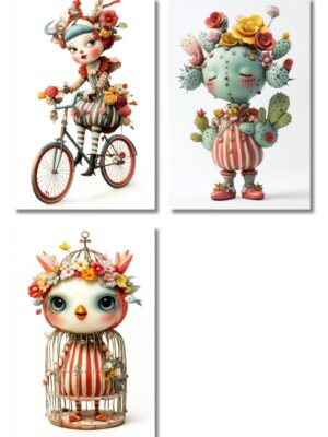 Midjourney Prompt for Whimsical Abstract Characters
