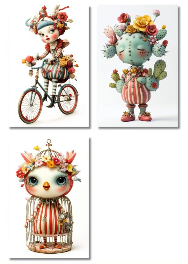 Midjourney Prompt for Whimsical Abstract Characters
