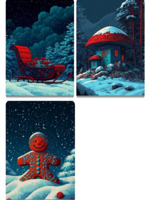 Bold Winter Holiday Wall Art Midjourney Prompt PDF Guide