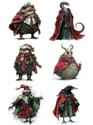 Christmas Characters for Cards and Stickers 1
