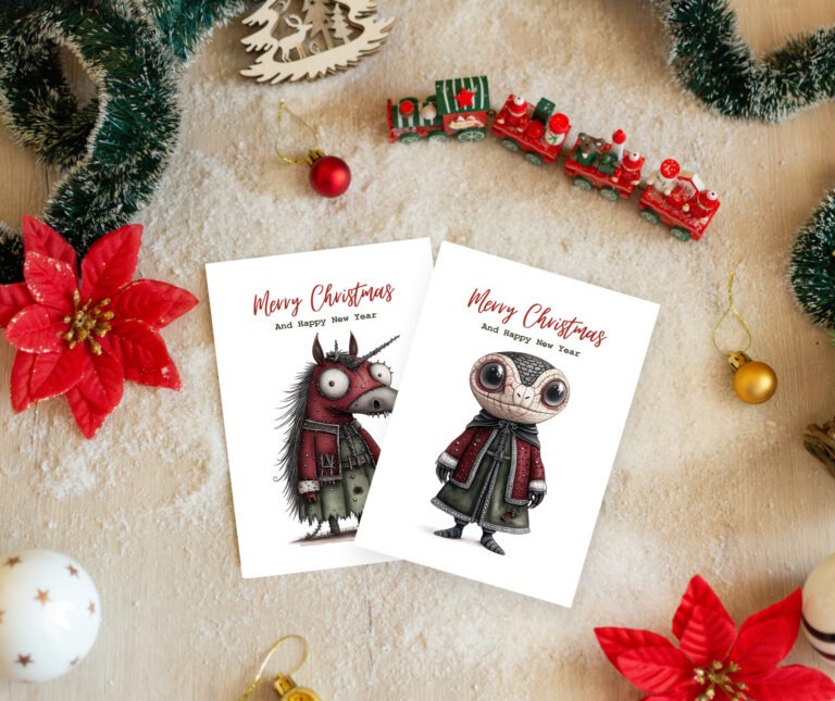 Lunar Calendar Christmas Cards