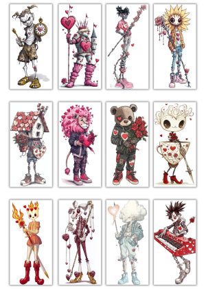 Midjourney Prompt DnD Pc San Valentine Characters