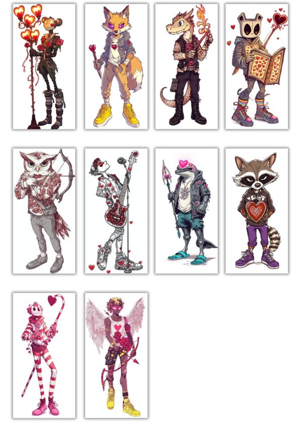 Midjourney Prompt DnD Pc San Valentine Characters