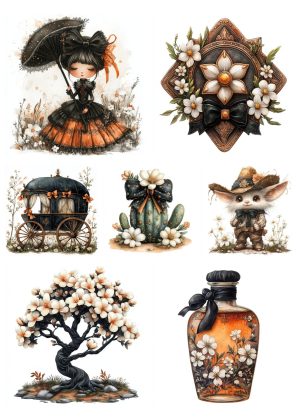 Springtime in the Wild West Watercolor Midjourney Prompt PDF Guide