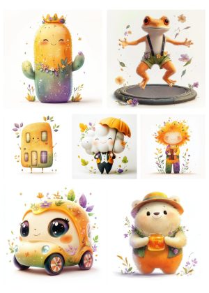 Characters Of Spring Light Midjourney Prompt PDF Guide