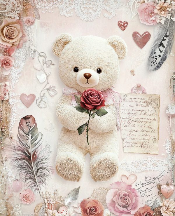 Junk Journal Pages For San Valentine Days Midjourney Prompt PDF Guide