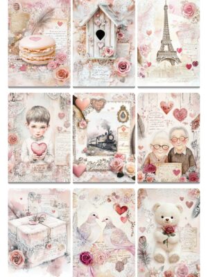 Junk Journal Pages For San Valentine Days Midjourney Prompt PDF Guide