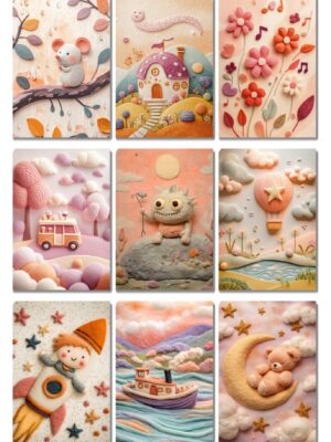 Midjourney Prompt for Soft Travel Story Illustrations for Kids
