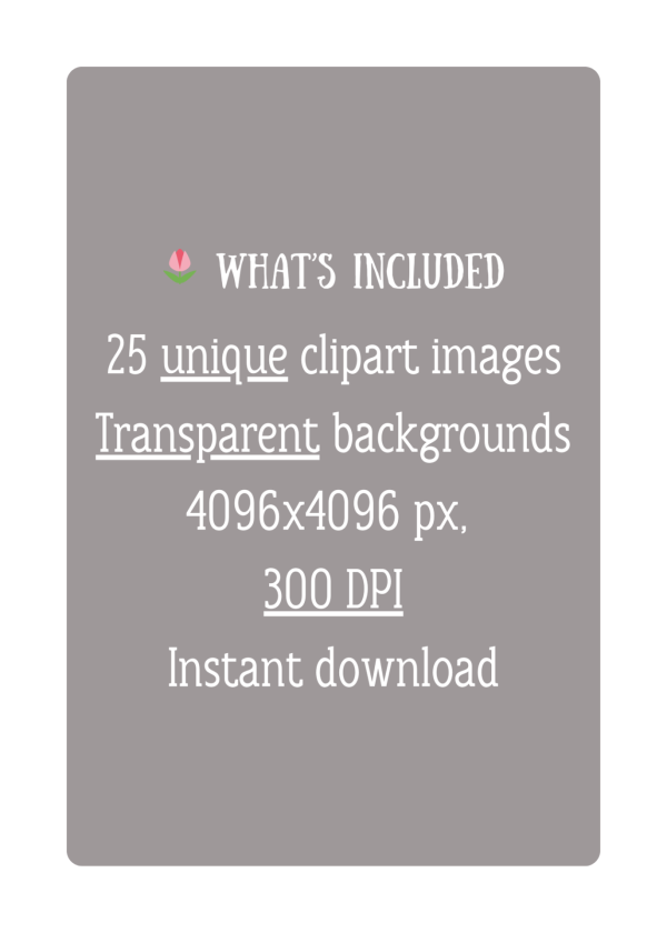 Retro Sunset Easter and Spring Clipart Bundle - Image 4