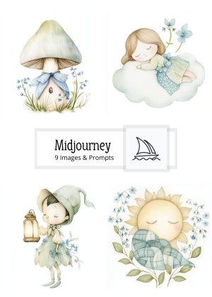 Watercolor Midjourney Prompt