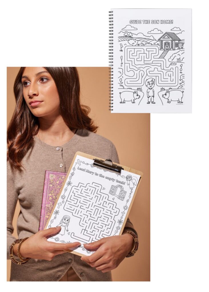 Coloring Books for Etsy and KDP sellers Printable Christian Mazes