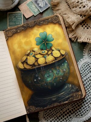 Patrick's Day Junk Journal Pages for Scrabooking