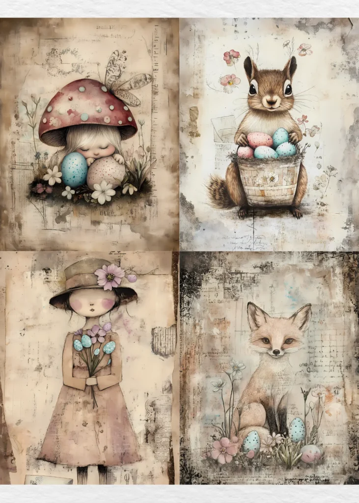 Easter-themed illustrations